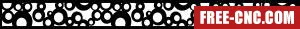 Screen door wall decorative pattern screen - Free dxf files ready to cut