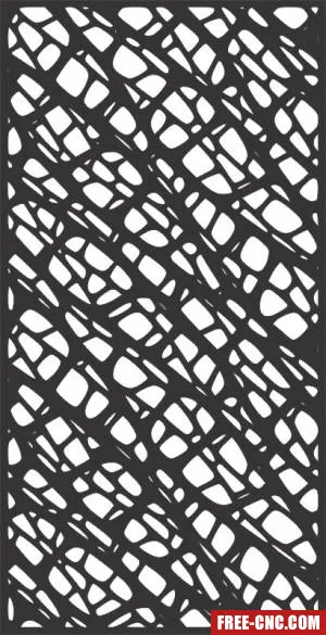 Panel decorative wall screen pattern - free dxf download