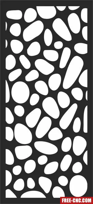 Wall screen decorative - Free dxf for laser cutting and plasma