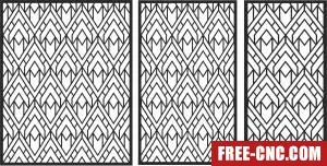 Decorative pattern door wall decorative pattern screen - Free dxf download Decorative pattern door wall decorative pattern screen - Free dxf download