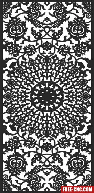 Pattern door screen wall - Download free dxf for cnc plasma cutting