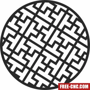 Decorative screen decorative screen - Free dxf for laser cutting and plasma