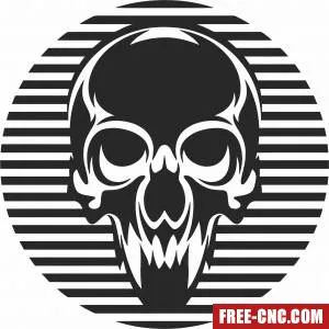 Skull cliparts - Free dxf files ready to cut