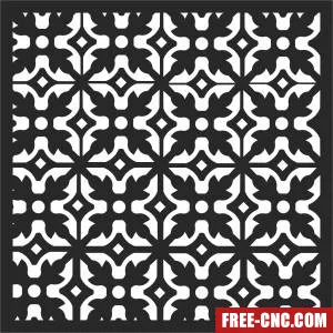 Pattern screen wall wall pattern screen - Free dxf for laser cutting and plasma