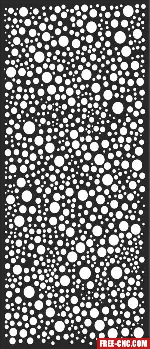 Wall door screen - Free dxf for laser cutting and plasma