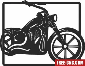 Motorcycles harley clipart - Free dxf download