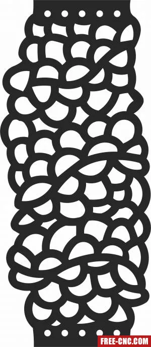 Decorative pattern door wall decorative screen pattern - Free dxf files ready to cut