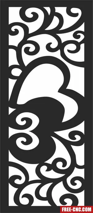 Screen pattern wall - Free dxf download