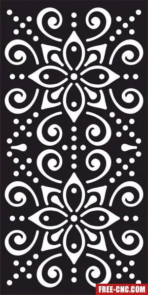 Decorative panel wall screen pattern - Download free dxf for cnc plasma cutting