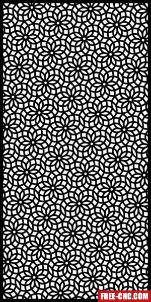 Decorative panels for doors wall screen pattern - free dxf download