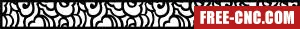Door wall door pattern screen pattern - Free dxf files ready to cut