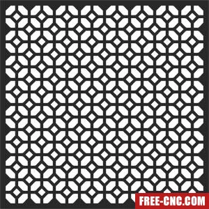 Wall screen door pattern door screen - Free dxf files ready to cut