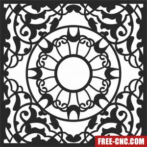 Mandala wall decor - Free dxf files ready to cut