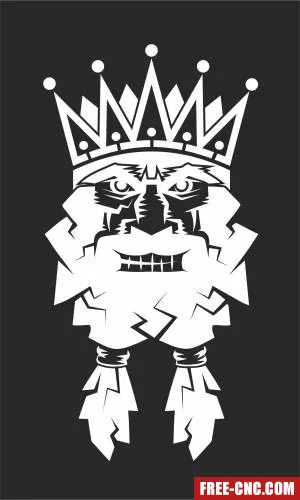 King viking cliparts - Download free dxf for cnc plasma cutting