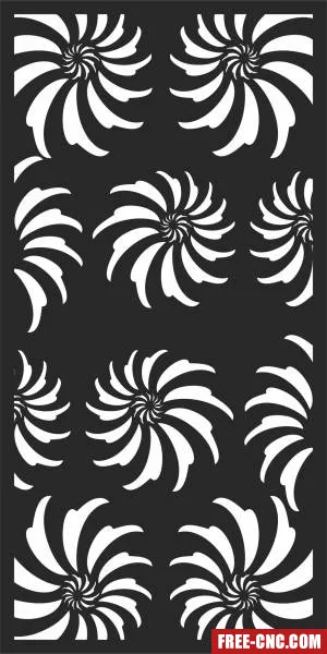 Screen door pattern wall decorative wall - Free dxf for laser cutting and plasma