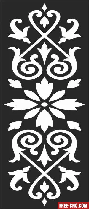 Door decorative wall door - Free dxf for laser cutting and plasma