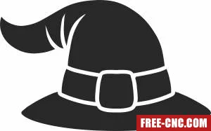 Halloween hut clipart - Free dxf files ready to cut