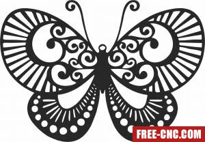 Butterfly wall decor - Free dxf for laser cutting and plasma