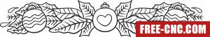 Christmas ornaments clipart - Free dxf for laser cutting and plasma