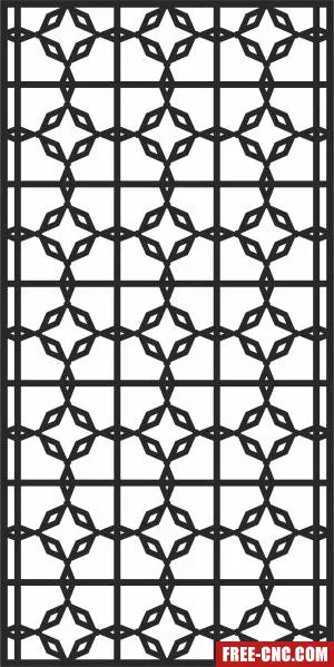Door decorative screen wall - Download free dxf for cnc plasma cutting