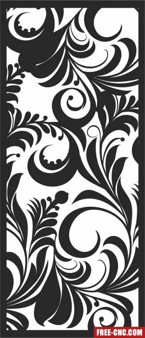 Door wall pattern door wall - Free dxf download
