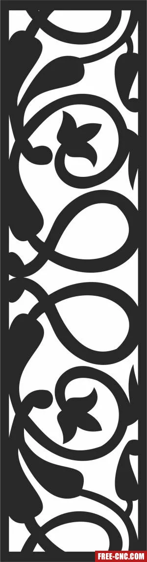 Wall pattern wall door screen decorative - Free dxf for laser cutting and plasma