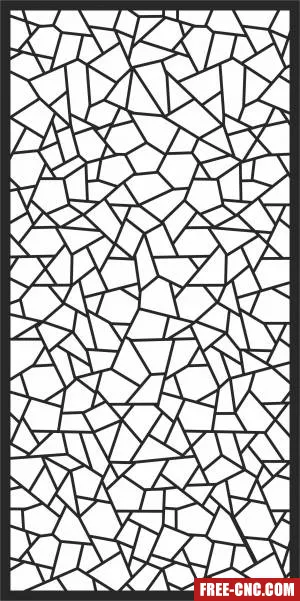 Screen decorative door wall pattern - Free dxf download