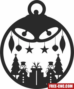 Snowman christmas ornament cliparts - Free dxf for laser cutting and plasma Snowman christmas ornament cliparts - Free dxf for laser cutting and plasma