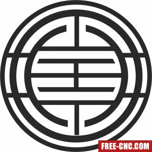 Decorative door screen - Free dxf files ready to cut