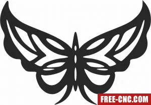 Butterfly decorative - Free dxf for laser cutting and plasma