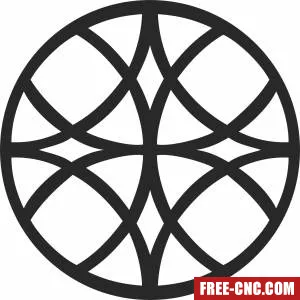 Mandala pattern door pattern door pattern door - Free dxf download