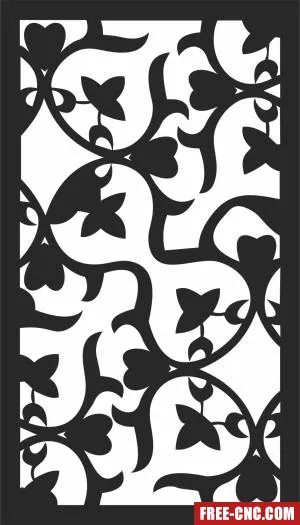 Screen door pattern decorative wall pattern - Download free dxf for cnc plasma cutting