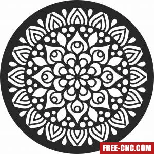 Mandala wall art - Free dxf download