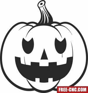 Pumpkin halloween cliparts - Free dxf files ready to cut