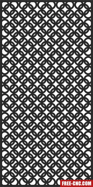 Door pattern decorative wall screen decorative pattern - Download free dxf for cnc plasma cutting