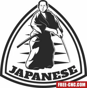 Samurai japan clipart - Free dxf files ready to cut Samurai japan clipart - Free dxf files ready to cut
