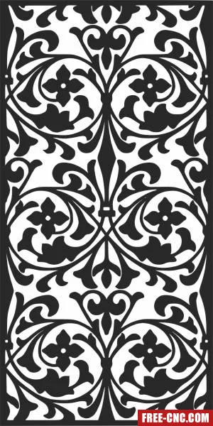 Pattern decorative screen wall - Download free dxf for cnc plasma cutting Pattern decorative screen wall - Download free dxf for cnc plasma cutting