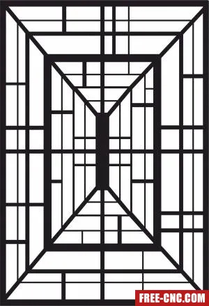 Decorative 3d door panel wall screen pattern - Download free dxf for cnc plasma cutting