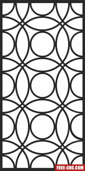 Screen wall pattern screen decorative - Download free dxf for cnc plasma cutting
