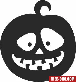 Funny pumpkin halloween art - Download free dxf for cnc plasma cutting