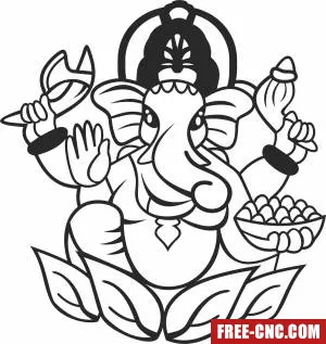 Hindu god ganesha clipart - Download free dxf for cnc plasma cutting Hindu god ganesha clipart - Download free dxf for cnc plasma cutting