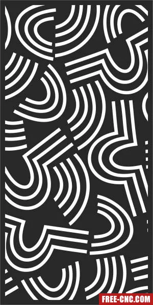 Door wall pattern screen - Free dxf download