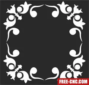 Wall door screen decorative door pattern door - Free dxf files ready to cut
