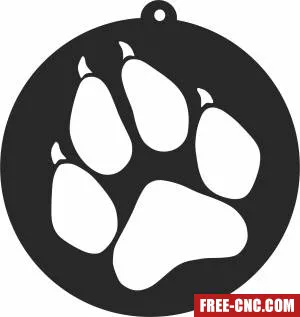 Dog pat ornaments - Free dxf files ready to cut