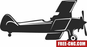 Airplane clipart - Download free dxf for cnc plasma cutting