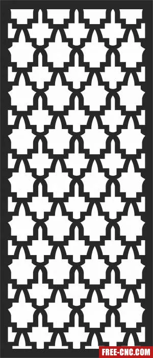 Door decorative wall decorative screen pattern - Download free dxf for cnc plasma cutting