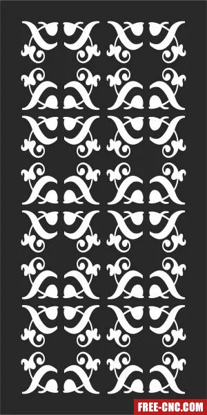 Screen decorative door pattern - Download free dxf for cnc plasma cutting