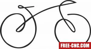 Bicycle wall decor - Download free dxf for cnc plasma cutting