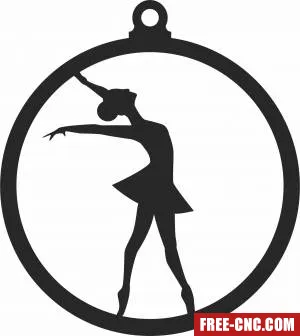 Ornament ballett dance - Free dxf download