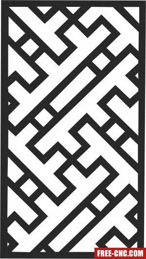 Wall pattern wall door decorative wall door - Free dxf download